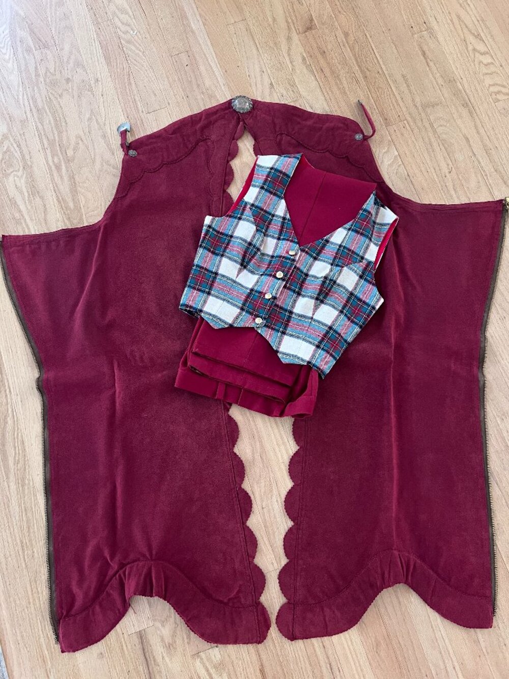 Western Show Outfit Chaps Pants and Vest